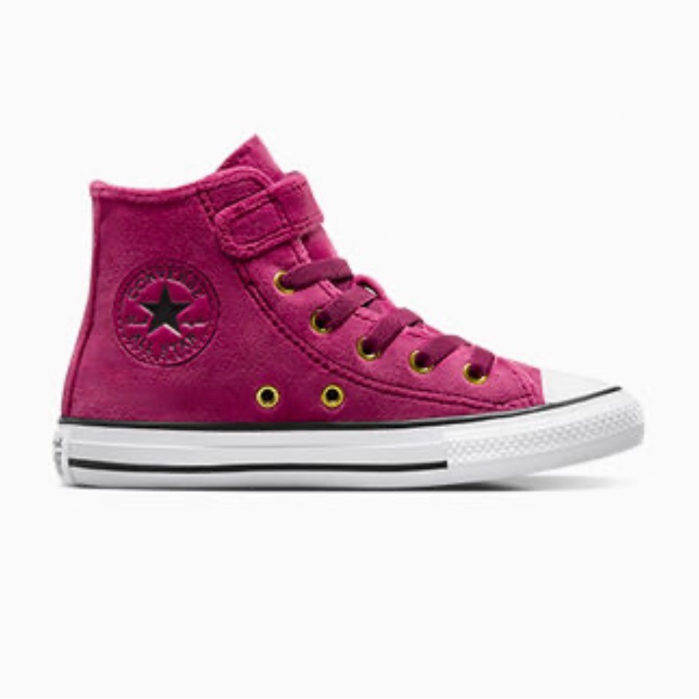 Converse All Star Berry color High-Top suede Sneakers - kids size 3 or women’s 5
